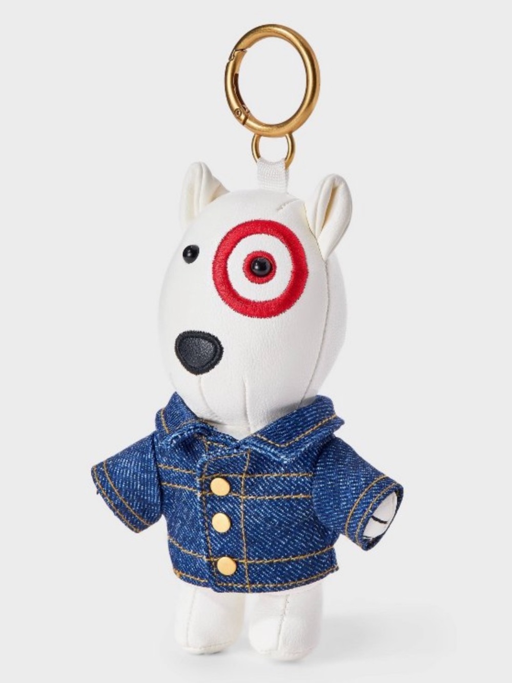 Blue Jeans Bullseye Bag Charm - Universal Thread™ Off-White